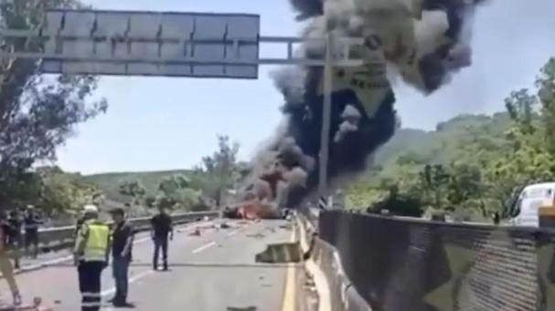 Al menos diez muertos y diez lesionados en un choque múltiple en el oeste de México