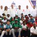 Presidente Luis Abinader y ministro Kelvin Cruz entregan remozado estadio de béisbol en Samaná