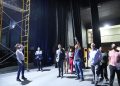 Roberto Ángel supervisa trabajos de remodelación en la Sala Manuel Rueda y las Escuelas de Bellas Artes