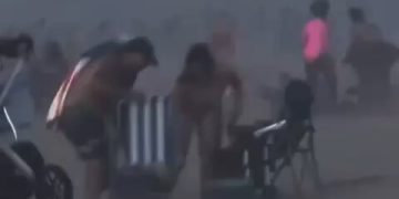 Tormenta de arena provoca pánico en la playa de Coney Island, Nueva York