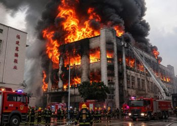 Incendio en fábrica de calzado en China deja víctimas y personas atrapadas