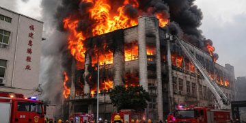 Incendio en fábrica de calzado en China deja víctimas y personas atrapadas