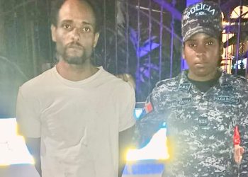 Policía Nacional apresa en flagrante delito hombre señalado como responsable de lanzar piedras a vehículos en la Circunvalación de Baní