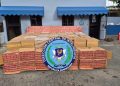 Agentes del DINTEL y Prevención incautan 1,579,400 cigarrillos de contrabando camuflados con hojas de batata en Baní