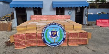 Agentes del DINTEL y Prevención incautan 1,579,400 cigarrillos de contrabando camuflados con hojas de batata en Baní
