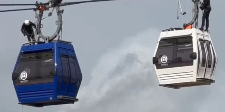 EMT aclara que evacuación en Teleférico de Los Alcarrizos forma parte del mantenimiento programado