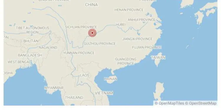 Un terremoto de magnitud 5,1 sacude la provincia china de Sichuan