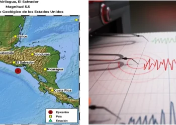 Fuerte temblor en El Salvador de 5,5 magnitud