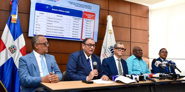Gobierno acuerda aumento de 20 % al salario mínimo de los trabajadores de la construcción