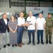 Presidente Abinader y su homólogo hondureño Nasry Asfura recorren Base Aérea de San Isidro y observan ensamblaje del avión TS-7 Dulus, parte de la industria militar dominicana