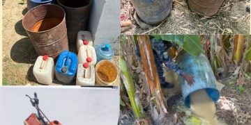 Policía Nacional desmantela fábrica clandestina de bebidas alcohólicas adulteradas y recupera motocicleta reportada como robada en Barahona
