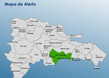 COE emite alerta verde para Santo Domingo, San Cristóbal y el Distrito Nacional