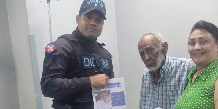 Policía Nacional localiza sano y salvo a hombre de 75 años reportado como desaparecido