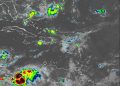 Indomet pronostica aguaceros, tormentas eléctricas y ráfagas de viento la tarde de este lunes por onda tropical y vaguada