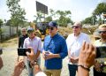 Alcalde Ulises Rodríguez supervisa construcción de Estación Central de Bomberos en El Dorado