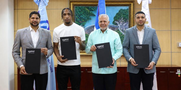 EGEHID fortalece apoyo al deporte con acuerdo que incorpora a Jassel Pérez como embajador