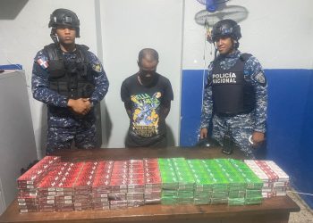 Policía Nacional apresa hombre con más de 9,000 cigarrillos ilegales en Las Matas de Farfán