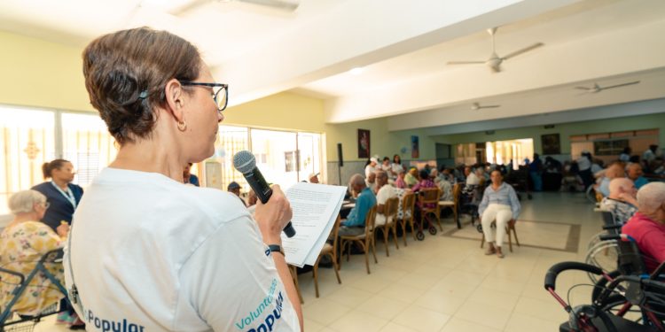 Voluntariado Popular realiza jornada de acompañamiento en el Hogar de Ancianos San Francisco de Asís