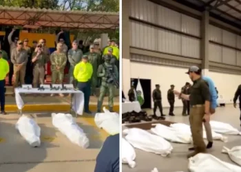 De la Espriella exhibe a la prensa los cadáveres de cuatro personas abatidas en La Guajira