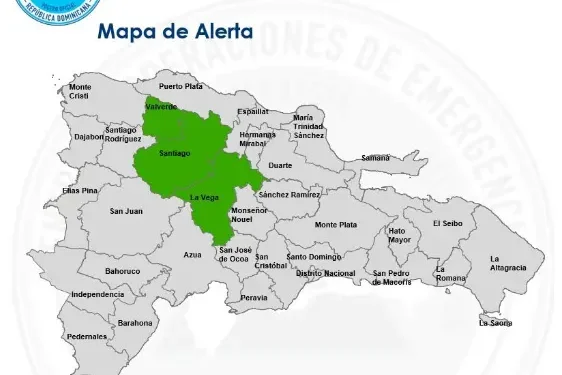 COE coloca tres provincias en alerta verde por lluvias e inundaciones