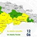 COE coloca 11 provincias y el Distrito Nacional en alerta amarilla por vaguada