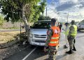 INTRANT retiene autobuses operados por haitianos ilegales en Friusa, Bávaro