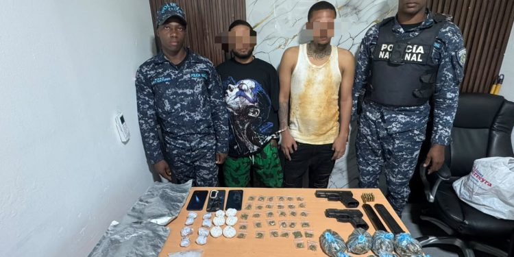 DICRIM y Policía Preventiva ocupan más de 600 porciones de drogas, armas ilegales y apresan varios en flagrante delito en demarcaciones de Monte Plata