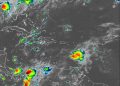 Indomet prevé chubascos matutinos en el litoral caribeño y aguaceros locales en la tarde hacia el Cibao
