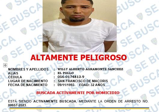 Policía Nacional busca activamente a 19 personas por homicidios, robos, tentativa de homicidio y otros delitos