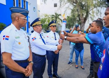 Antorcha de los IV Juegos Mundiales de Policía llega a San Pedro de Macorís y continúa su recorrido nacional