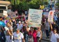 Evangélicos reúnen a familias de SDO en gran marcha para rescatar juventud de la delincuencia