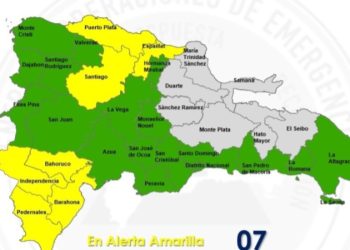 25 provincias bajo alerta por vaguada, según Indomet