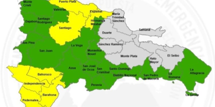 25 provincias bajo alerta por incidencia de vaguada, según Indomet