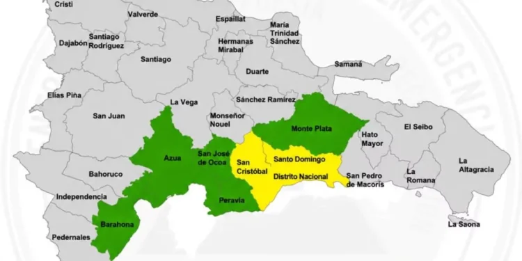 Ocho provincias en alerta por fuertes lluvias y riesgo de inundaciones