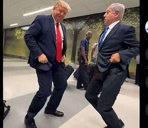 Netanyahu comparte video creado con IA en el que baila con Trump al ritmo de "Dame hombro"